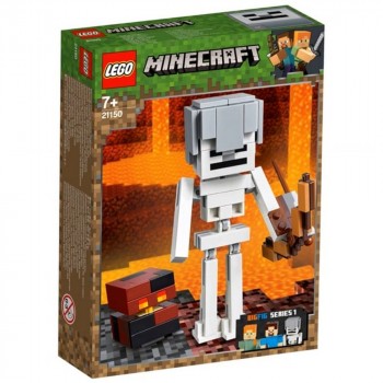 Конструктор LEGO Minecraft Большие фигурки Minecraft, скелет с кубом магмы 21150