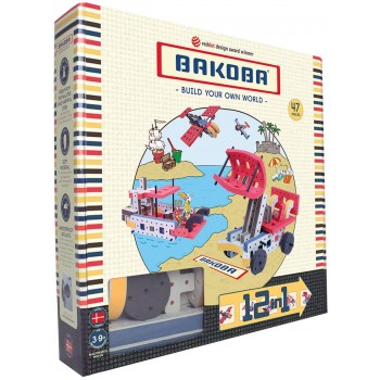 BAKOBA Мягкий конструктор 47 деталей 12 в 1 5700002036421