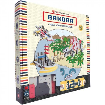 BAKOBA Мягкий конструктор 45 деталей 12 в 1 5700002036483