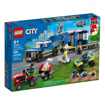 Конструктор LEGO City Полицейский мобильный командный трейлер 60315