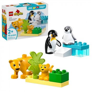 Конструктор LEGO DUPLO Сімейства диких тварин: Пінгвіни та Леви 10442