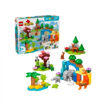 Конструктор LEGO DUPLO Сімейства диких тварин 3-в-1 10446