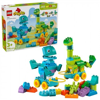 Конструктор LEGO DUPLO Динозаври на колесах 3в1 10451
