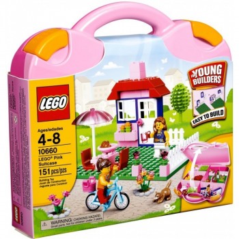 Конструктор LEGO  Bricks & More Розовый чемоданчик с кубиками Конструктор LEGO