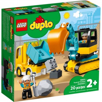 Конструктор LEGO DUPLO Вантажівка та гусеничний екскаватор 10931