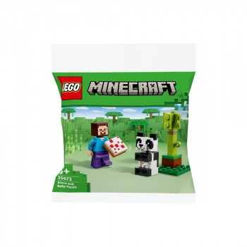 Конструктор LEGO Minecraft Стів і малюк-панда 30672
