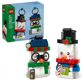 Конструктор LEGO Icons Прикраси зі сніговиком 40812