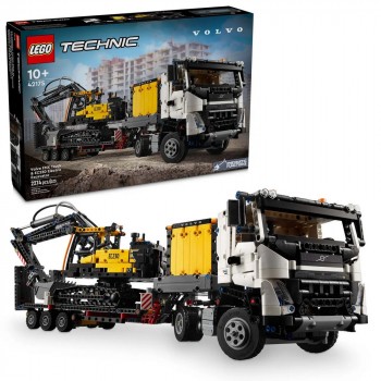Конструктор LEGO Technic Вантажівка Volvo FMX і Електричний екскаватор EC230 42175