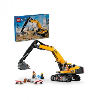 Конструктор LEGO City Жовтий будівельний екскаватор 60420