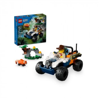 Конструктор LEGO City Квадроцикл для дослідження джунглів «Місія Червоної панди» 60424