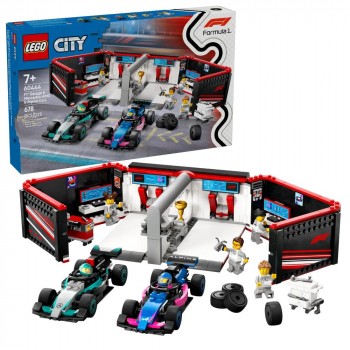 Конструктор LEGO City Гараж F1 та автомобілі Mercedes-AMG і Alpine 60444