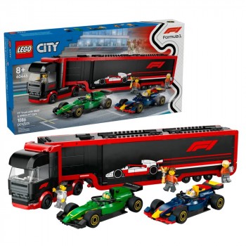 Конструктор LEGO City Вантажівка F1® з автомобілями RB20 та AMR24 60445
