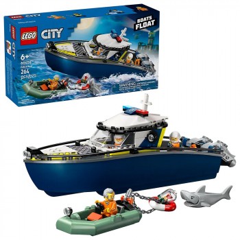 Конструктор LEGO City Переслідування на поліцейському катері 60456