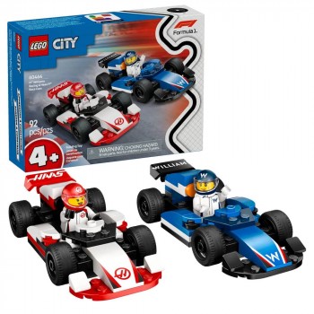 Конструктор LEGO City Автомобілі для перегонів F1® команд Williams Racing та Haas F1® 60464