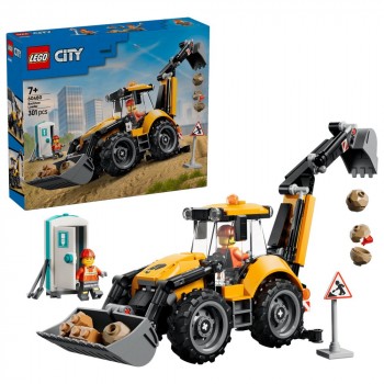Конструктор LEGO City  Жовтий екскаватор-навантажувач 60480