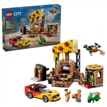 Конструктор LEGO City  Доставка піци з різними транспортними засобами 60496