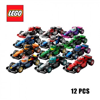 Конструктор LEGO Minifigures Мініфігурки Колекційні автомобілі для перегонів F1®. Повна колекція (12 шт) 71049