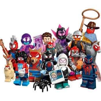 Конструктор LEGO Minifigures Marvel Мініфігурки Людина-павук: Крізь Всесвіт. Повна колекція (12 шт) 71050