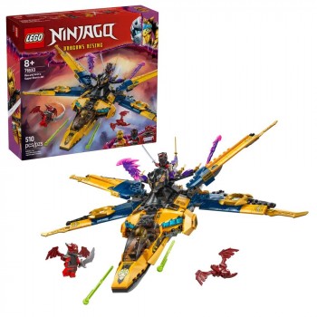 Конструктор LEGO Ninjago Суперштормовий реактивний літак Раса та Аріна 71833