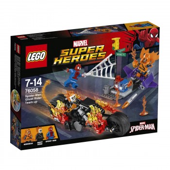 Конструктор LEGO Super Heroes  Человек-паук: Призрачный гонщик собирает команду 76058