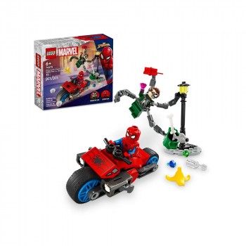 Конструктор LEGO Super Heroes Погоня на мотоциклах Людина-Павук vs. Доктор Восьминіг 76275