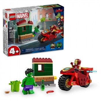 Конструктор LEGO Marvel  Залізна Людина на мотоциклі й Галк 76287