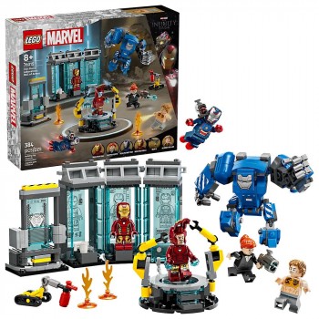 Конструктор LEGO Marvel Лабораторія Залізної Людини: зал обладунків 76315