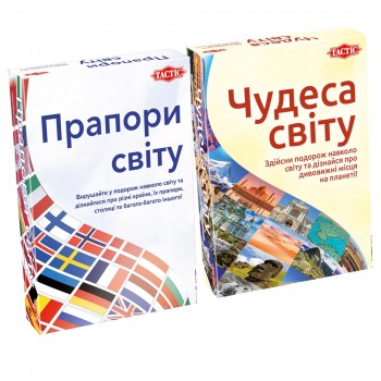 Настільна гра Tactic Набір Прапори світу та Чудеса світу 5813956262