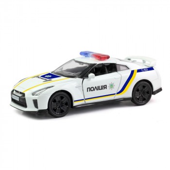 Машинка Uni-Fortune RMZ City Nissan GT-R (R35) Police Car (554033P)